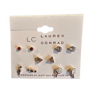 Lauren Conrad Silver Earring Set- NWT